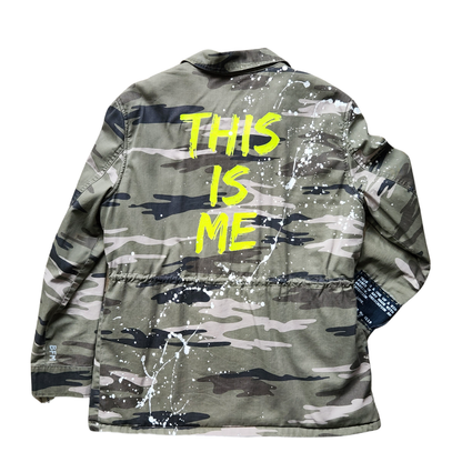 WHITE SPLASH CAMOUFLAGE JACKET - WOMEN SIZE M