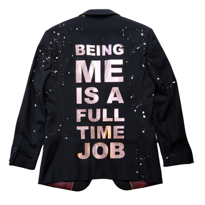 BEING ME IS A FULL TIME JOB - WHITE SPLASH - **BAJO PEDIDO**